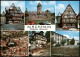 Kirchhain Mehrbild-AK Mit Gänseburg, Rathaus, Hexenturm, Gesamtschule Uvm. 1975 - Sonstige & Ohne Zuordnung