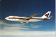 Ansichtskarte  Thai Boeing 747-200B Smooth As Silk. Flugwesen - Flugzeuge 1984 - 1946-....: Ere Moderne