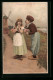 Künstler-AK Meissner & Buch (M&B) Nr. 1437: Ein Glückliches Paar, Holzschuhe, Windmühle  - Autres & Non Classés
