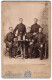 Fotografie J. Havemann, Hanau A. Main, Langstrasse 23, Fünf Soldaten In Uniform Mit Bierkrügen  - Anonyme Personen