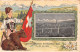 SUISSE - CPA Fantaisie Gaufrée - Ours - Drapeau - BERNE - 1905 - Kornhausbrücke - Bern