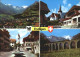 12273136 Frutigen BE Adler- Dorfbrunnen Kirche Blumenpracht Kanderviadukt BLS-Li - Autres & Non Classés