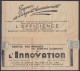 Télégramme Pub. "Journal L'Efficience / Meubles Innovation" Dépose à ATHENES Grèce Pour MARCINELLE - Càd CdF [CHARLEROI  - Telegrams