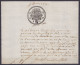 Reçu établi Par Le Receveur … De La Ville De HAL Daté 5 Août 1709 (au Dos: Inscription Man. "à La Fête De La Ste Cécile, - 1621-1713 (Pays-Bas Espagnols)
