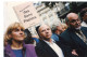 DOMINIQUE VOYNET . MGR JACQUES CAILLOT  Et ROBERT HUE Manifestation De Sans Papiers  SIPA PRESS  1996 - Identifizierten Personen