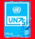 ITALIA - Usato - 2020 - 75 Anni Dell’Organizzazione Delle Nazioni Unite - ONU – UN75 - Logo - B Zona 3 - 2011-20: Afgestempeld