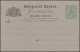 Bayern Postkarte P 31/01x Ziffer 3/3 Pf Hellgrün, Wz.5Z, Ohne DV, ** - Entiers Postaux