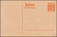 Bayern Postkarte P 118 Abschiedsausgabe 10/10 Pf Orangegelb, Wie Verausgabt **  - Entiers Postaux