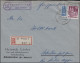 93 Eg Bauten 60 EF R-Brief Landpoststempel Altenkirchen über WETZLAR 28.3.50 - Covers & Documents