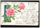 Lyrik-AK Rosenzweig Gedicht Blütenpracht, MAINZ 3 H 20.1.1903 Nach KRIFTEL 21.1. - Sonstige & Ohne Zuordnung