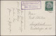 Landpost-Stempel Großertmannsdorf über RADEBERG 21.6.1934 Auf Geburtstags-AK - Covers & Documents