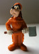 ANCIENNE FIGURINE PVC DISNEY DINGO GOOFY AVEC HACHE 6.5 CM / KH - Disney