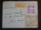 DO11 MAROC BELLE LETTRE RECO 1945 CASABLANCA A PARIS  +BLOC DE 4TP +DOUANE +AFF. INTERESSANT+++ - Storia Postale