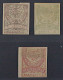 Türkei  55,56+58 U *  1888, 5 Pa.-25 Pia, 3 Werte UNGEZÄHNT, SELTEN, KW 200,- € - Unused Stamps