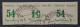 SPREMBERG  14 BK, 54 Pfg Wertziffer KOPSTEHEND, Briefstück, SELTEN, KW 200,- € - Afgestempeld