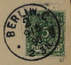 Dt. Reich 46 Aa,  Adler 5 Pfg. Dunkelgrün, Auf Karte, Selten, Geprüft KW 110,- € - Lettres & Documents