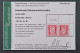 Jersey  2 Z, 1 P. Kreidepapier, Eckrand- Paar Mit Bogen-Nr. Geprüft KW 240,- € - Bezetting 1938-45