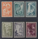 1951, GRIECHENLAND 582-87 ** Marshall Plan, 6 Werte Komplett, Postfrisch, 240,-€ - Neufs