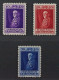 1932, LIECHTENSTEIN 122-24 ** 80. Geburtstag, Komplett, Postfrisch, 240,-€ - Ungebraucht