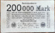 Billet Allemagne 200000 Mark 9 - 8 - 1923 / 200.000 Mark / Reichsbanknote - Altri & Non Classificati