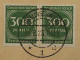 BRAUNSCHWEIG 3 A, Gebührenzettel + Freimarken Auf Drucksache, Fotoattest 550,-€ - 1922-1923 Emissions Locales