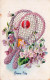 TENNIS - Bonne Fete - Carte Gauffrée 1909 - Other & Unclassified