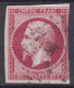 TIMBRE FRANCE EMPIRE NON DENTELE N° 17B OBLITERE - FILET ARASE A DROITE MAIS VISIBLE - 1853-1860 Napoleon III