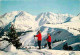 74 - Chamonix - Mont-Blanc - Panorama Sur La Chaine Du Mont-Blanc - Neige - Hiver - Skieurs - CPM - Voir Scans Recto-Ver - Chamonix-Mont-Blanc