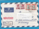 LETTRE RECOMMANDEE DE BANGKOK AVEC 4 TIMBRES " ROI RAMA 9 ". - Thaïlande