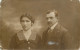 Social History Souvenir Vintage Photo Postcard Elegant Couple Moustache - Photographie