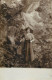 Social History Souvenir Real Photo Elegant Woman In Nature Cliffs - Fotografía