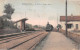 VENDAT (Allier) - La Halte Du Chemin De Fer - Gare Avec Train - Tirage Couleurs - Voyagé 1924 (2 Scans) - Other & Unclassified