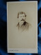 Photo CDV Villard Quimper  Portrait Homme Moustachu  Sec. Emp. CA 1865 - L442 - Ancianas (antes De 1900)