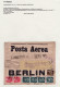 ITALY Air Cover 1942 Milano To Berlin, Germany - Altri & Non Classificati