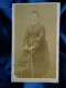 Photo Cdv Anonyme - Jeune Femme, Amandine Collard, Enceinte (?), Second Empire Circa 1865 L438 - Ancianas (antes De 1900)