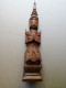 STATUE EN BOIS SCULPTE DE DIVINITE HINDOU - Arte Asiatica