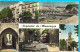 CP Souvenir De Manosque Porte Saunerie Piscine Rue Grande Place St-Sauveur Porte Soubeyran Cachet Manuel - Manosque