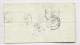 FRANCE 20C NOIR SEUL LETTRE GRILLE TYPE 15 CHATOU 24 AVRIL 1850 POUR AUNEUIL OISE - 1849-1850 Ceres