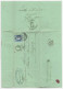 FRANCE CERES 5C+25C LETTRE COVER  COMPAGNIE MARITIME GC 2240 MARSEILLE 1876 POUR NAPLES NAPOLI - 1849-1876: Periodo Clásico