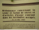 Affiche Ordonnance Concernant - La Vente Et Les Achat De Vivres Est Defendu   - Reimpression - 39 CmX50 - Armes Neutralisées