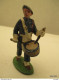 Figurine Chasseur Alpin  Tambour En Alu Tres Bon Etat - Jouets Anciens