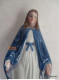 Statuette-SAINTE-VIERGE-en-porcelaine-polychrome-haut-13-cm-parfait-etat - Arte Popolare