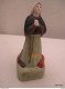 Statuette-SAINTE-BERNADETTE    -en-porcelaine-polychrome-haut-11-cm-parfait-etat - Arte Popolare