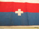 Brassard  38 Cm  Rouge  Et Bleu Avec Croix Blanche - Ausrüstung