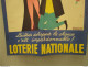 Affiche  Originale 1960 De Bernard Aldebert Pour La Lotterie  Nationale  - 60 Cm Par 40 Cm  Bon état - Affiches