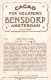 CHROMO CACAO PUR HOLLANDAIS BENSDORP AMSTERDAM PORTRAITS D'HOMMES CELEBRES N°98 CHRISTOPHE COLOMB AMENE DEVANT FERDINAND - Altri & Non Classificati