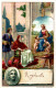 CHROMO SOCIETE DE SECOURS MUTUELS DES COCHERS CHAUFFEURS ET VALETS DE CHAMBRE DE BORDEAUX / RAPHAELLO - Autres & Non Classés