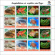 TOGO 2024 BOOKLET MS 16V - OVERPRINT ONLY - AMPHIBIANS & REPTILES - FROG FROGS TURTLE TURTLES SNAKES CROCODILE - MNH - Tortues