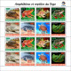 TOGO 2024 BOOKLET MS 16V - OVERPRINT ONLY - AMPHIBIANS & REPTILES - FROG FROGS TURTLE TURTLES SNAKES CROCODILE - MNH - Schildkröten