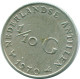 1/10 GULDEN 1970 NIEDERLÄNDISCHE ANTILLEN SILBER Koloniale Münze #NL12966.3.D.A - Niederländische Antillen